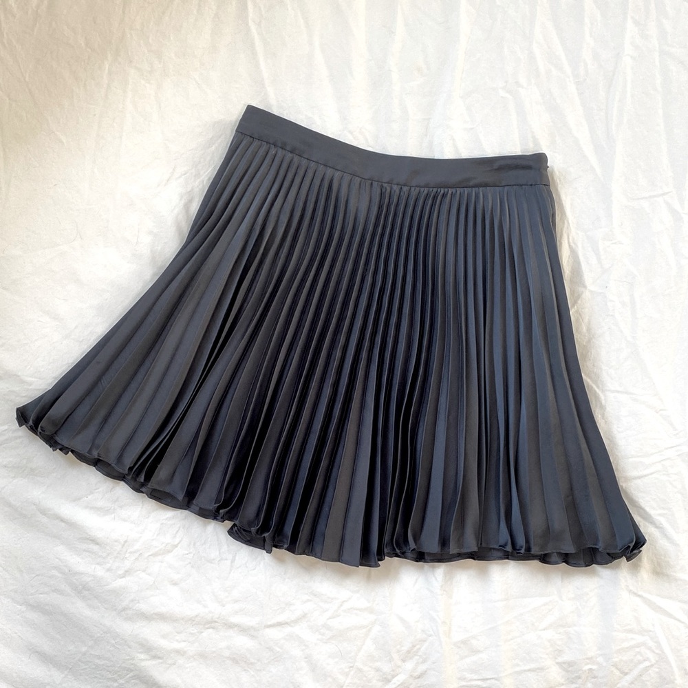Club Monaco Black Pleated Mini Skirt